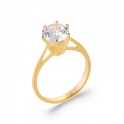 Bague Solitaire 8mm Oxyde...