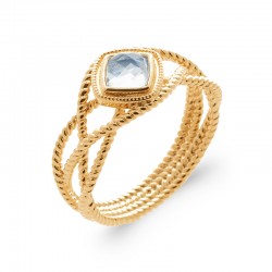 Bague Croisée Torsadée...
