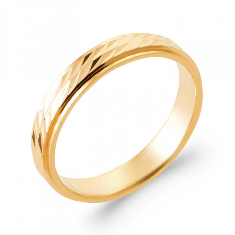 Alliance L.4mm Plaqué or 750/000 Homme Femme
