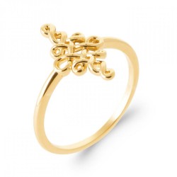 Bague Tressée Plaqué or...