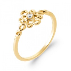 Bague Tressée Noeud Oxyde...