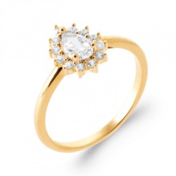 Bague Marguerite Oxyde de...