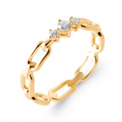 Bague Maillons Oxyde de...