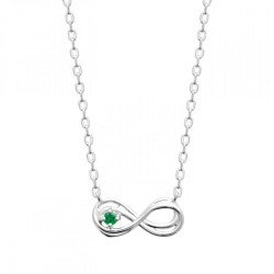Collier Infini Pierre verte...