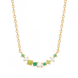 Collier Pierre verte de...