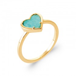Bague Coeur Amazonite...