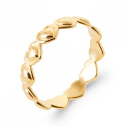 Bague Coeur Plaqué or 750/000