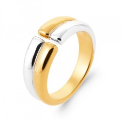 Bague Bicolore Ouverte...