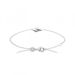 Bracelet Argent rhodié 18cm