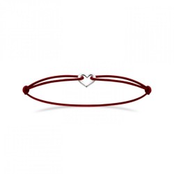 Bracelet Cordon Rouge Coeur...