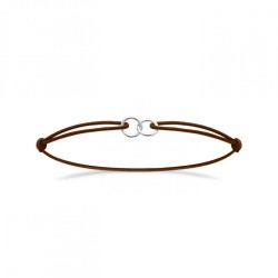 Bracelet Cordon Marron...