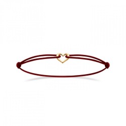 Bracelet Cordon Rouge Coeur...