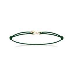 Bracelet Cordon Vert Infini...