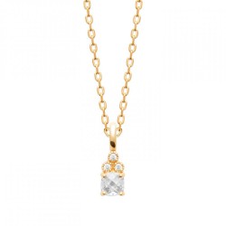 Collier Solitaire Oxyde de...