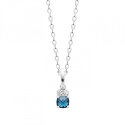 Collier Pierre bleue de...