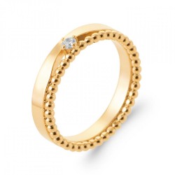 Bague Ruban Perlée Oxyde de...