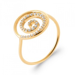 Bague Spirale Plaqué or...