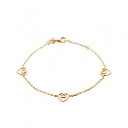 Bracelet Coeur Plaqué or...