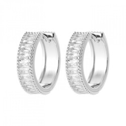 Créoles Argent rhodié Oxyde...