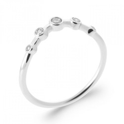 Bague incurvée Argent...