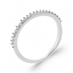 Demi-Alliance Argent rhodié...