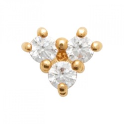 PIERCING Plaqué or 750/000...