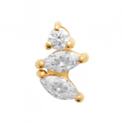 PIERCING Plaqué or 750/000...