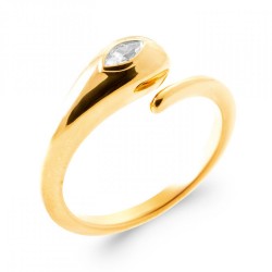 Bague Ouverte Goutte d'eau...