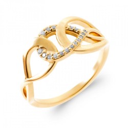 Bague Noeud Plaqué or...