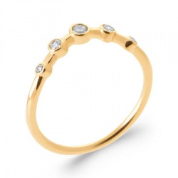 Bague incurvée Plaqué or...