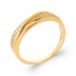Bague Croisée Plaqué or...