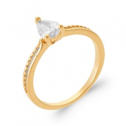 Bague Goutte épaulé d'...