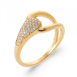 Bague enlacée Plaqué or...