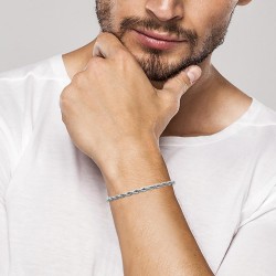 Chaîne Maille Singapour Acier 316L PVD 22/50/55cm Homme