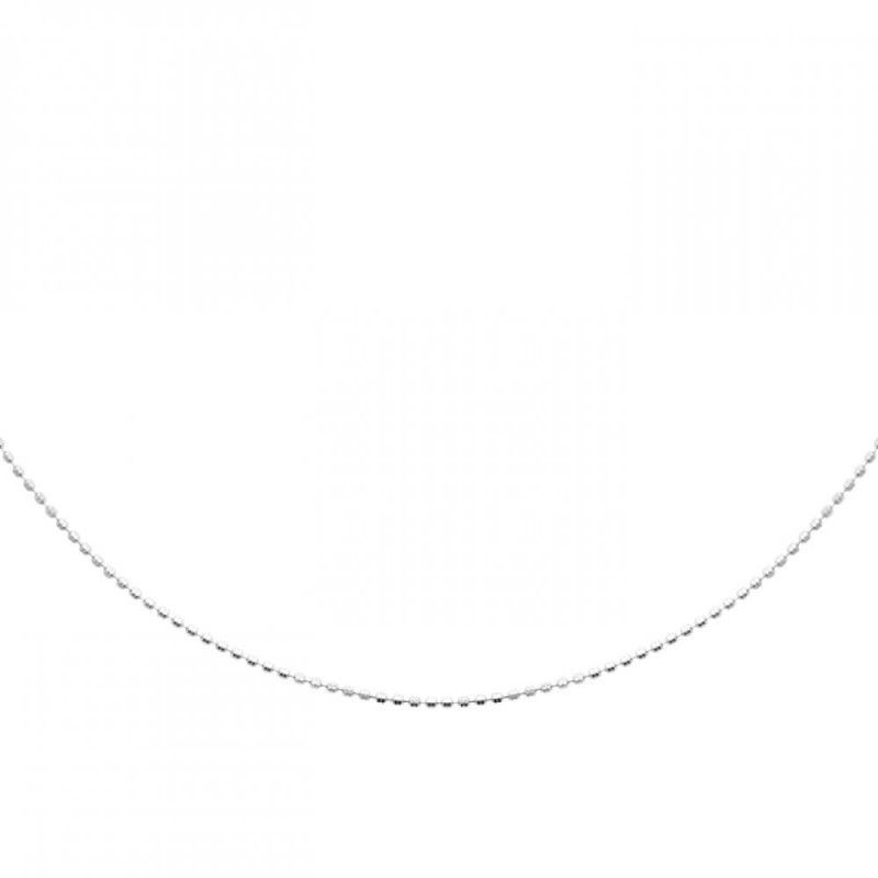 Collier Boules Argent 925 rhodié 45cm
