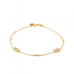 Bracelet Plaqué or 750/000...