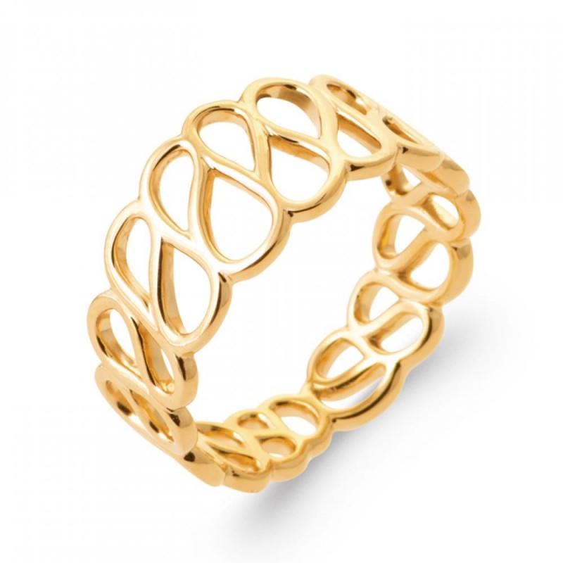Bague Ajourée Plaqué or 750/000