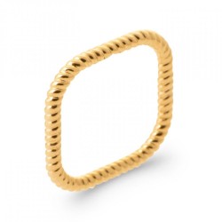 Bague Carrée Torsadée...