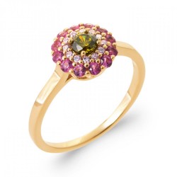 Bague Fleur Plaqué or...