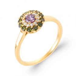 Bague Fleur Plaqué or...