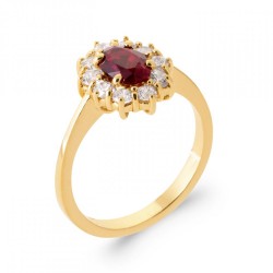 Bague Marguerite Oxyde de...