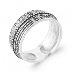 Bague Croix Homme Argent...
