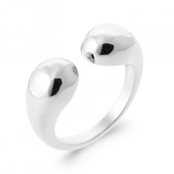 Bague Ouverte Boule Argent...