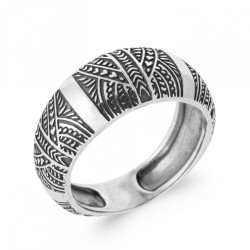 Bague Tribal Argent Quantum...