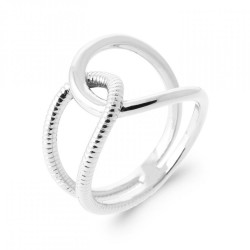 Bague Enlacée Fine Argent...