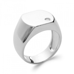 Chevalière Gravable Oxyde...