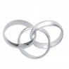Alliance 3 anneaux 4mm Argent Femme