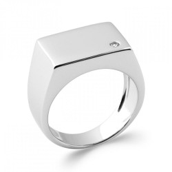 Chevalière Gravable Oxyde...