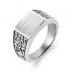 Chevalière Homme Argent...