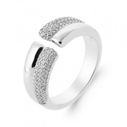 Bague Ouverte Ruban Oxyde...